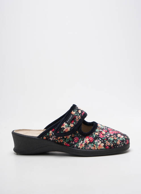 Chaussons/pantoufles voute plantaire talon de 4 à 6cm noir FARGEOT femme
