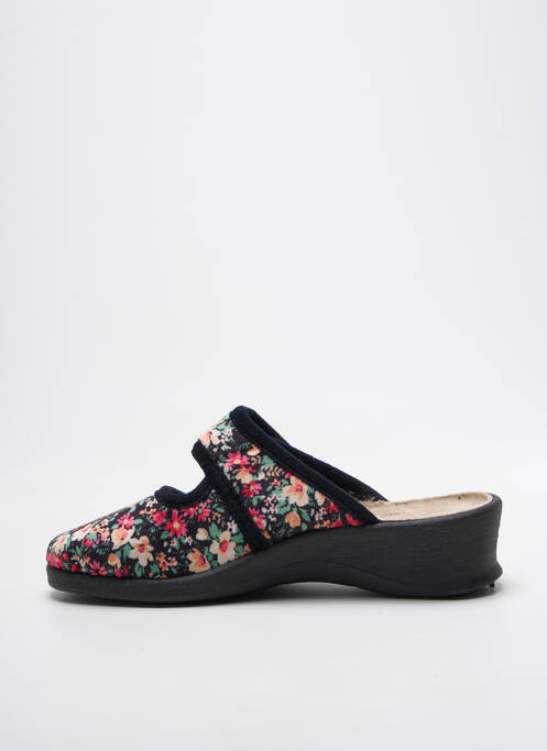 Chaussons/pantoufles voute plantaire talon de 4 à 6cm noir FARGEOT femme