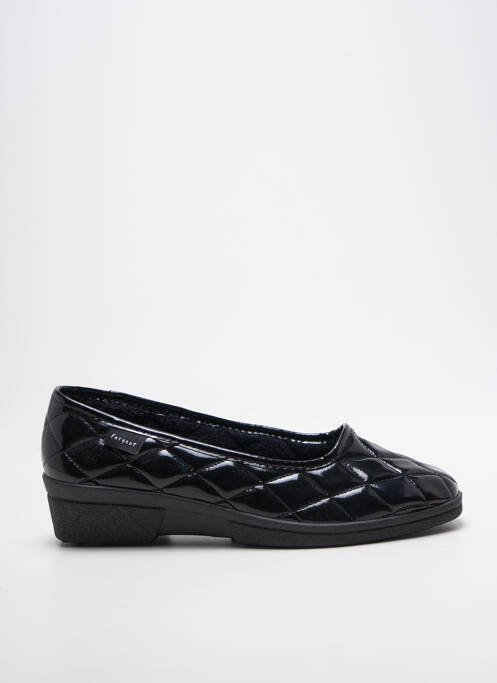 Chaussons/pantoufles bout rond talon plat jusqu'à 3cm noir FARGEOT femme