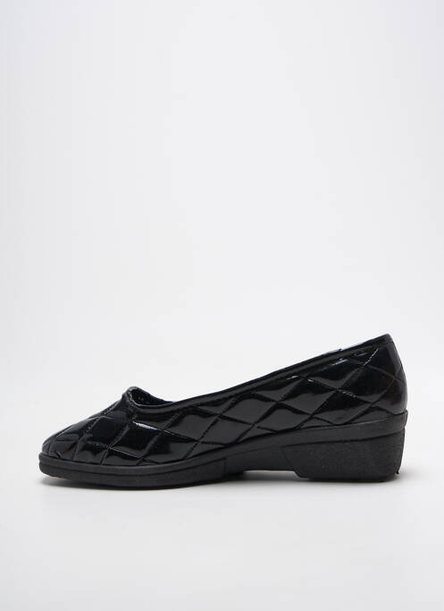 Chaussons/pantoufles bout rond talon plat jusqu'à 3cm noir FARGEOT femme