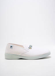 Chaussons/pantoufles bout rond bout rond blanc LA BANDE À MICH' homme