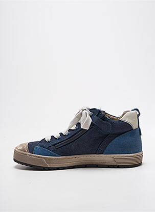 Baskets semelle amovible bout rond bleu STONES AND BONES garçon