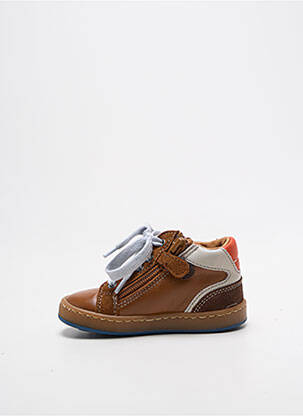 Baskets voute plantaire bout rond marron BABYBOTTE garçon