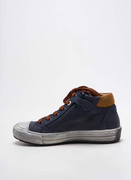 Baskets semelle amovible bout rond bleu STONES AND BONES garcon
