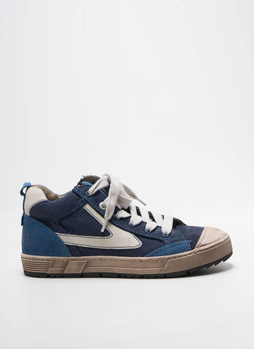 Baskets semelle amovible bout rond bleu STONES AND BONES garcon