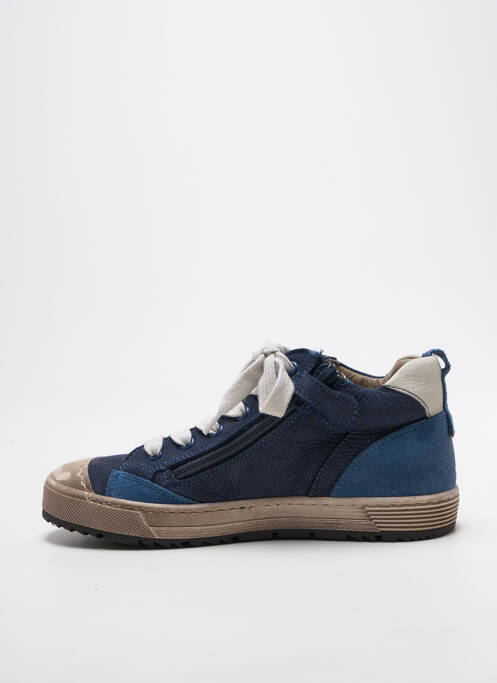 Baskets semelle amovible bout rond bleu STONES AND BONES garcon