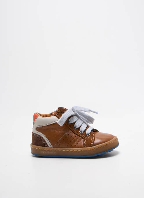 Baskets voute plantaire bout rond marron BABYBOTTE garcon