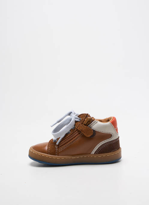 Baskets voute plantaire bout rond marron BABYBOTTE garcon