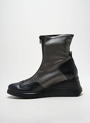 Bottines/boots matière lisse talon de 7 à 9cm gris WONDERS femme