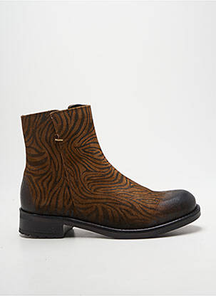 Bottines/boots talon bas talon plat jusqu'à 3cm marron COCO ET ABRICOT femme