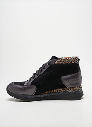 Baskets fermeture elastique talon plat jusqu'à 3cm gris FOLIE'S femme