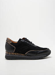 Baskets matière lisse talon plat jusqu'à 3cm noir FOLIE'S femme