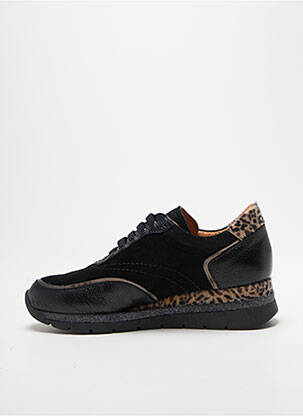 Baskets matière lisse talon plat jusqu'à 3cm noir FOLIE'S femme