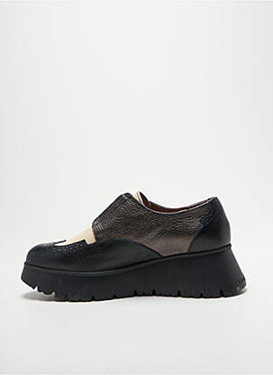 Derbies tissage satiné talon de 4 à 6cm noir WONDERS femme