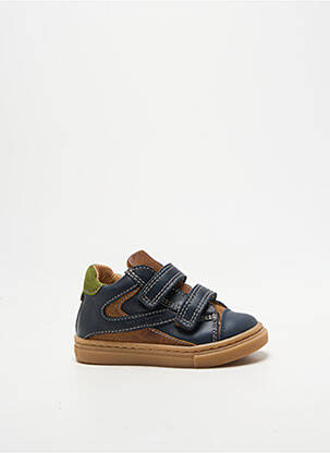 Baskets voute plantaire bout rond bleu BABYBOTTE garçon