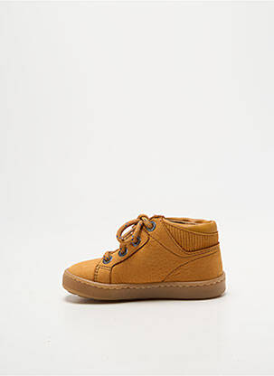 Bottillons fermeture lacets bout rond orange BABYBOTTE garçon