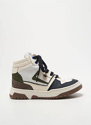 Baskets voute plantaire bout rond blanc GBB garcon