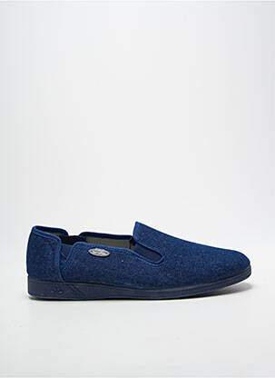 Chaussons/pantoufles bout rond bout rond bleu SEMELFLEX homme
