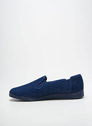 Chaussons/pantoufles bout rond bout rond bleu SEMELFLEX homme