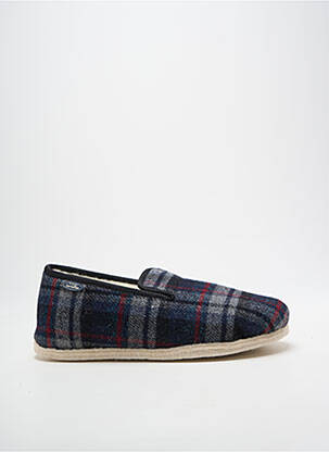 Chaussons/pantoufles bout rond bout rond bleu SEMELFLEX homme