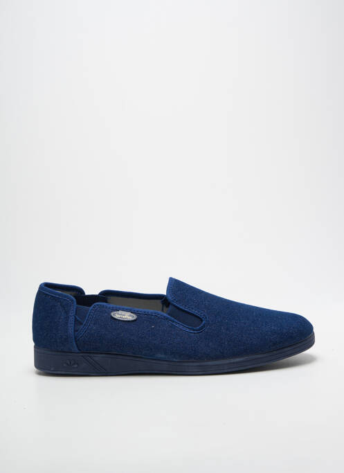 Chaussons/pantoufles bout rond bout rond bleu SEMELFLEX homme