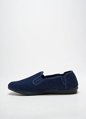 Chaussons/pantoufles bout rond bout rond bleu SEMELFLEX homme
