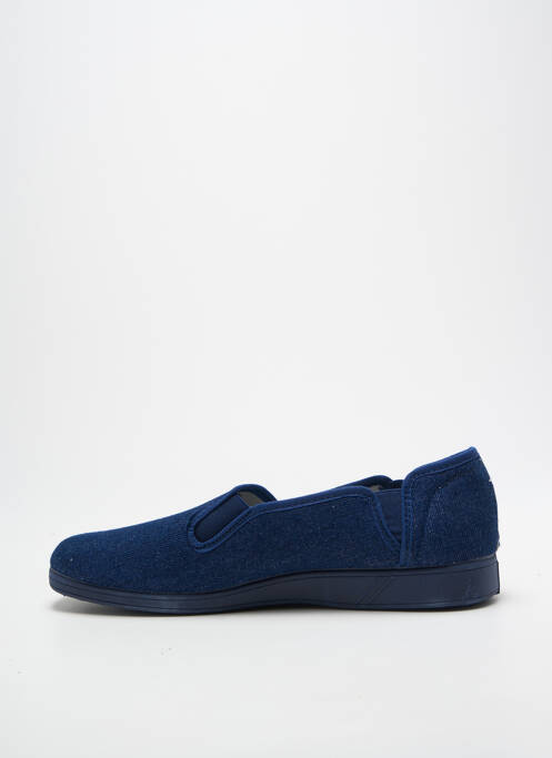 Chaussons/pantoufles bout rond bout rond bleu SEMELFLEX homme