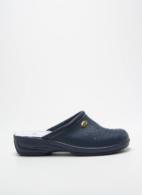 Mules/sabots type de semelle amortissante talon de 4 à 6cm bleu SOIR ET MATIN femme