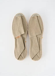 Espadrilles bout rond talon plat jusqu'à 3cm vert LA MAISON DE L'ESPADRILLE femme