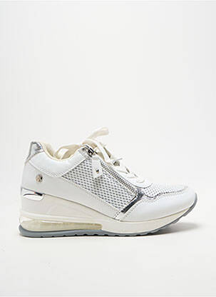 Baskets talon compensé talon de 4 à 6cm argent XTI femme