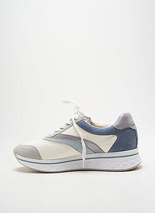 Baskets fermeture zip et lacets talon plat jusqu'à 3cm bleu TAMARIS femme