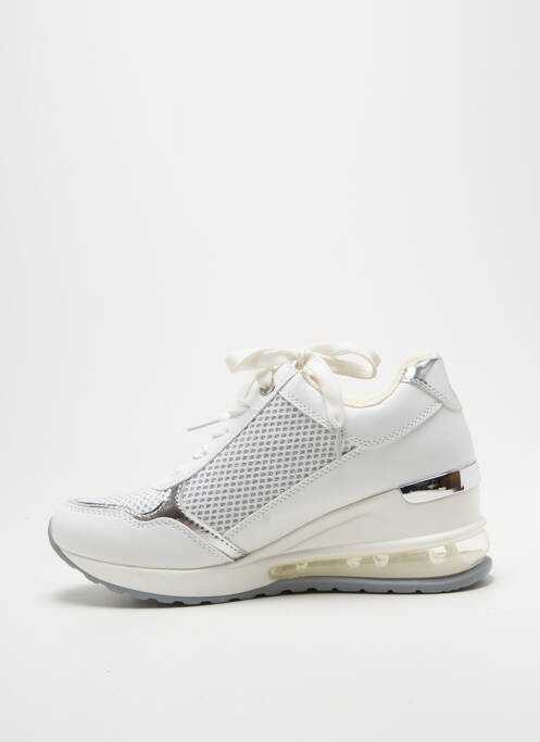 Baskets talon compensé talon de 4 à 6cm argent XTI femme