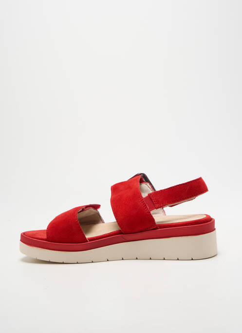Sandales/nu pieds bout ouvert talon de 4 à 6cm rouge TAMARIS femme