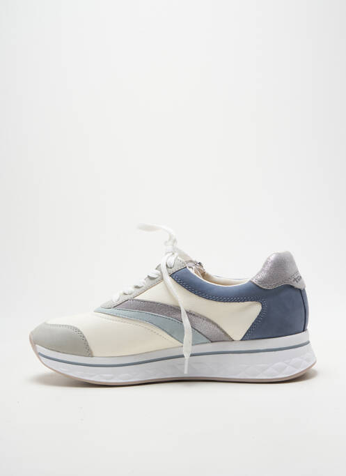 Baskets fermeture zip et lacets talon plat jusqu'à 3cm bleu TAMARIS femme