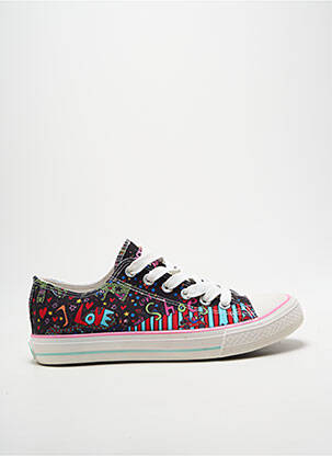 Baskets bout rond talon plat jusqu'à 3cm noir DOCKERS femme