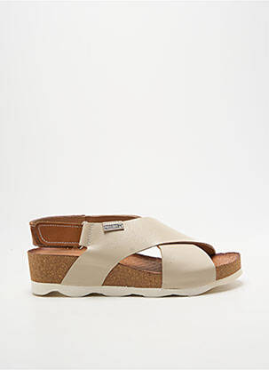 Sandales/nu pieds bout ouvert talon de 4 à 6cm beige PIKOLINOS femme