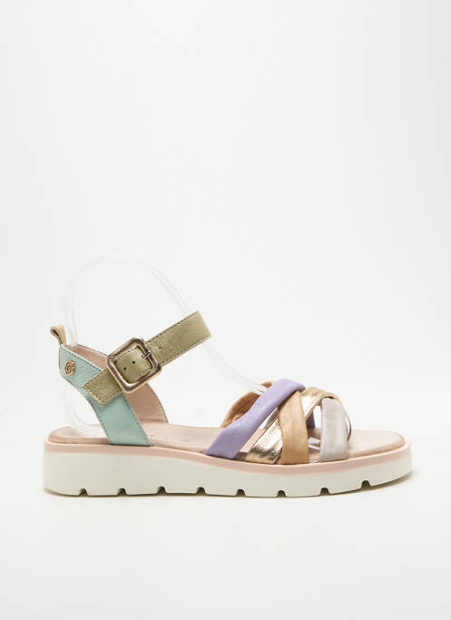 Sandales/nu pieds fermeture boucle(s) talon plat jusqu'à 3cm or CARMELA femme