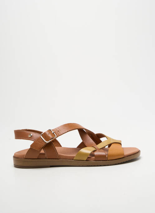 Sandales/nu pieds fermeture boucle(s) talon plat jusqu'à 3cm marron PIKOLINOS femme