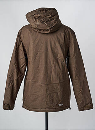 Parka manches longues a capuche vert KANA BEACH homme
