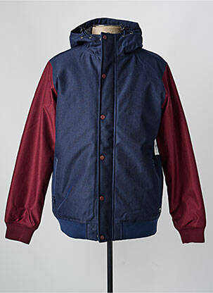 Parka manches longues a capuche bleu VANS homme