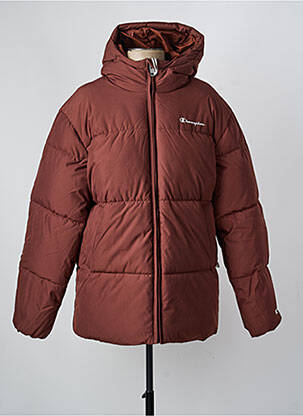 Doudoune manches longues a capuche marron CHAMPION homme