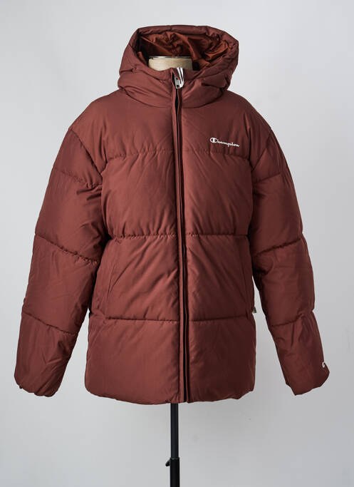 Doudoune manches longues a capuche marron CHAMPION homme