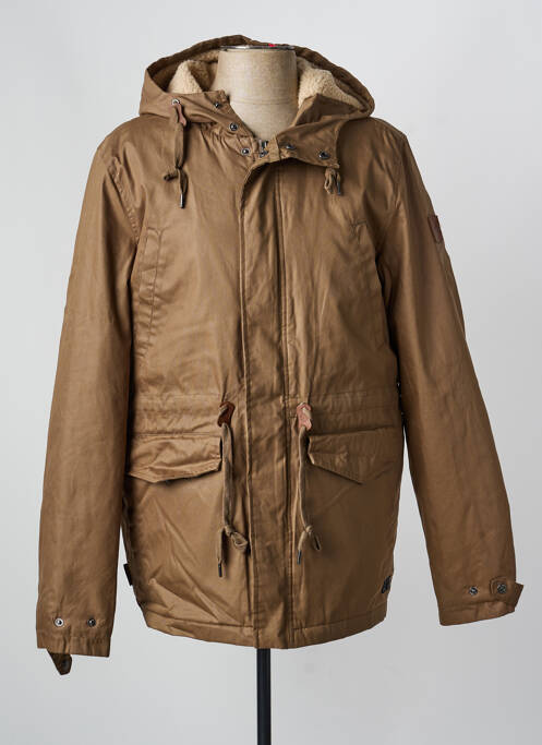 Parka finition intérieure doublée a capuche marron ELEMENT homme