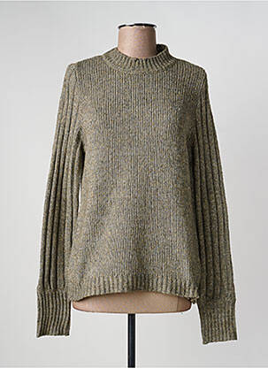 Pull coupe droite manches longues vert NOISY MAY femme