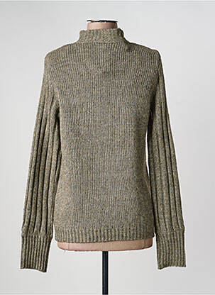 Pull coupe droite manches longues vert NOISY MAY femme
