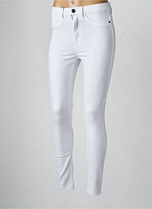 Pantalon slim skinny blanc NOISY MAY femme