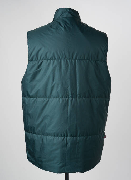 Doudoune fermeture zippée sous rabat pressionné sans capuche vert ADIDAS homme