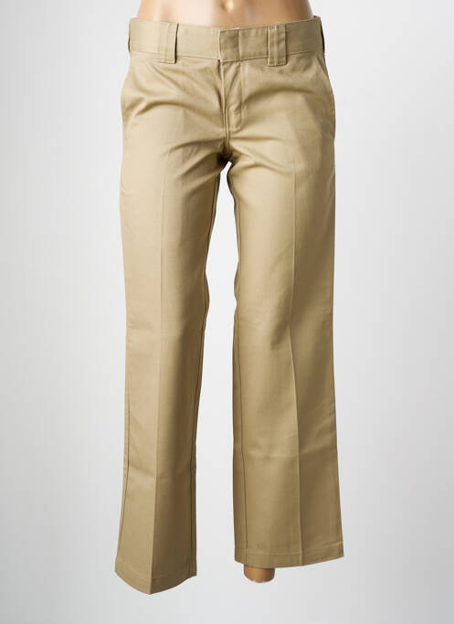 Pantalon droit coupe droite beige DICKIES femme
