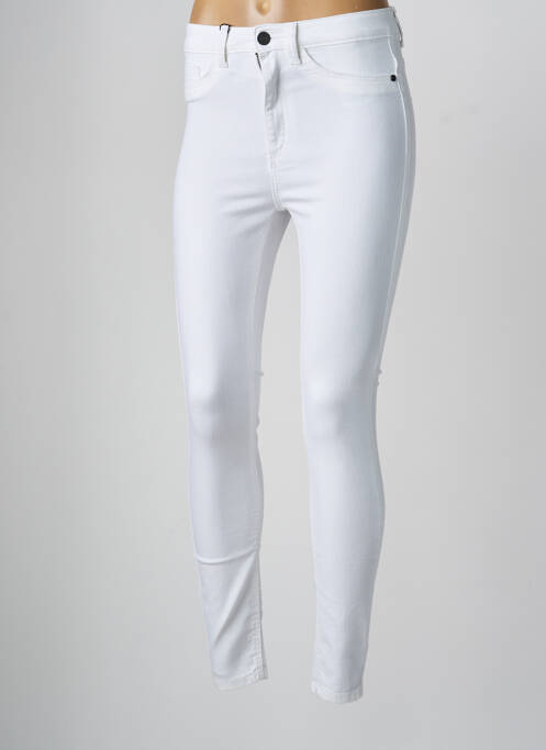 Pantalon slim skinny blanc NOISY MAY femme