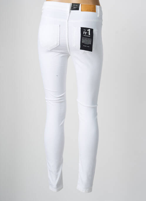 Pantalon slim skinny blanc NOISY MAY femme